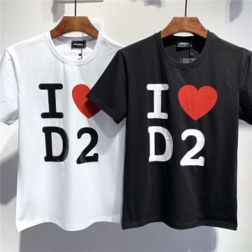 モデル大絶賛? 流行に関係なく長年愛用できる 半袖Tシャツ DSQUARED2コピー 2022 2色可選  ディースクエアードコピー 