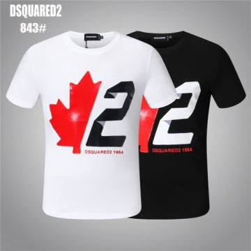 半袖Tシャツ 自然な肌触り DSQUARED2コピー  2022  【人気ブログ掲載】 2色可選 ディースクエアードコピー 