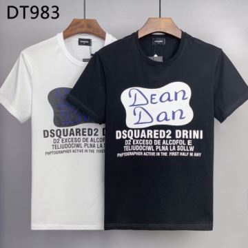 DSQUARED2コピー 2022 2色可選 ディースクエアードコピー 特別人気感謝SALE 半袖Tシャツ 吸汗性に優れ 