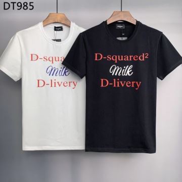 半袖Tシャツ 2022 素敵 2色可選 クールビズ ディースクエアードコピー DSQUARED2コピー  