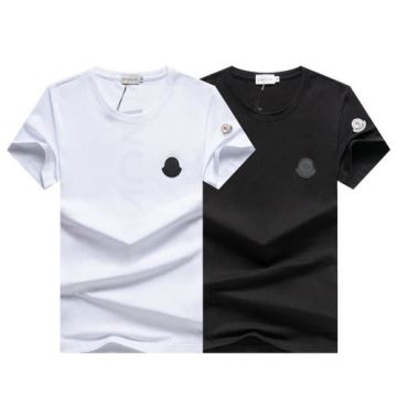 2色可選 シンプル 風合いが出る 半袖Tシャツ モンクレールコピーブランド 2022  しわになりにくい