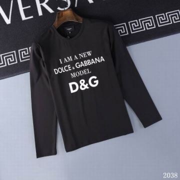 秋のお出かけに最適 2色可選 ドルチェ＆ガッバーナコピー 優しい色合い 長袖Tシャツ Dolce&Gabbanaコピー 2022   