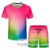 完成度の高い逸品 ルイ ヴィトンブランドコピー 2023 LOUIS VUITTON セットアップ上下 半袖Tシャツ