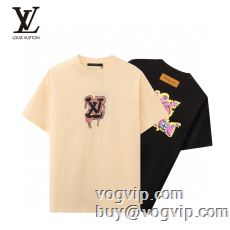 限定セール100%新品ルイ ヴィトン偽物ブランド半袖Tシャツ2色可選人気定番2023 LOUIS VUITTONスーパーコピー