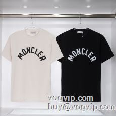 MONCLER偽物ブランド半袖Tシャツ2色可選 最安値新品モンクレールスーパーコピー人気定番2023
