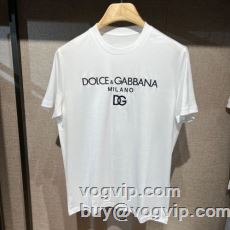 芸能人に愛用者続出 2023 ドルチェ＆ガッバーナ Dolce&Gabbana ブランド コピー 販売 半袖Tシャツ 自然な肌触り