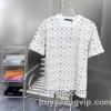 2023最新入荷 首胸ロゴ  ルイ ヴィトンブランド コピー LOUIS VUITTON 消臭抗菌効果がある 半袖Tシャツ 2色可選