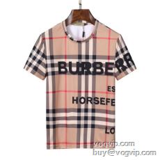 魅力ファッション BURBERRYコピー ブランド 2024年モデル入荷 バーバリー 収縮性のある 半袖Tシャツ