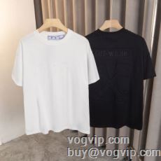 大人気☆NEW!!  2024年モデル入荷 オフホワイトスーパーコピー OFF-WHITE 通気性に優れた 半袖Tシャツ 2色可選