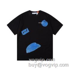 ◆モデル愛用◆ オフホワイト OFF-WHITE コピー 半袖Tシャツ 優しいフィット感 2024春夏季超人気