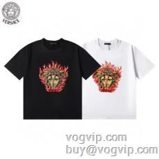 ◆モデル愛用◆ スーパーコピーサイト 吸汗速乾 半袖Tシャツ ヴェルサーチ VERSACE 2024HOT新作登場 2色可選