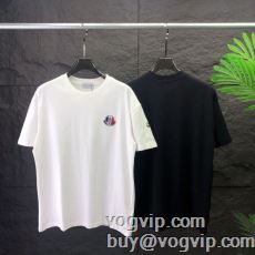 人気激売れ モンクレールコピー MONCLER 半袖Tシャツ 2色可選 気軽にカジュアルに使える 2024春夏季超人気