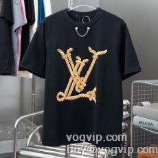 2024年モデル入荷 半袖Tシャツ 大人キレイに仕立てる ルイ ヴィトンブランドスーパーコピー LOUIS VUITTON 快適な着心地 2色可選