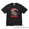 シュプリームコピー SUPREME X DUCATI BIKE TEE 快適な着心地 2024 半袖Tシャツ 存在感のある 