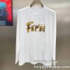 ブランド服 コピー 完成度の高い逸品 フェンディ FENDI カジュアル 春 秋 長袖 防風 長袖Tシャツ 2色可選 2024品質保証新品