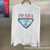 洗練を十分に演出する 2024お買い得大人気 プラダ PRADA コピーブランド 長袖Tシャツ 艶やかなコート 2色可選