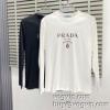 高級感漂わせる 長袖Tシャツ 2色可選 プラダ PRADA ブランドコピー 2024お買い得新作 メンズ 長袖 夏