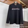 長袖Tシャツ 主役になる存在感 2色可選 モンクレール MONCLER ブランドスーパーコピー 2024爆買い定番人気 肌触りの良い柔らかな質感