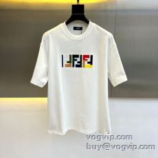 2025お買い得新品 フェンディ FENDI スーパーコピー信用できるサイト 半袖Tシャツ 2色可選 スタイリッシュな印象