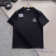 プラダ PRADA 2025驚きの破格値人気 半袖Tシャツ 2色可選 ブランドコピー激安販売 実用性に溢れるアイテム