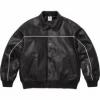 今一番HOTな新品 Supreme x N1ke SS25 Leather Varsity Jacket SUPWT033 フェイクファー製のコート ブルゾン 2色可選 シュプリームコピー
