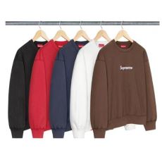 シュプリームブランドコピー SUPREME 25SS WASH BOX LOGO CREWNECK SUPWT129 プルオーバーパーカー 4色可選