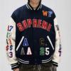 シュプリームコピーブランド 2026期限限定！ Supreme Praises Varsity Jacket SUPWT159 ブルゾン ジャケット、上着 2色可選 コーデ 知的なムードを演出