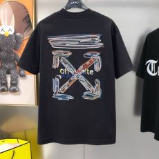お買い得品 オフホワイトコピー NXZOFF091 半袖Tシャツ 2色可選 2026春夏季超人気