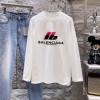 コーデ 知的なムードを演出 バレンシアガ BALENCIAGA CTSBAL019 長袖Tシャツ 2色可選 人気スーパーコピーブランド 2026数量限定豊富な