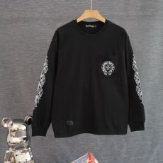 長袖Tシャツ シックスタイルに活躍 2色可選 クロムハーツ偽物ブランド 2026秋冬季超人気 CTSCHR008
