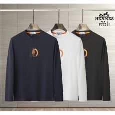 エルメス ブランド 偽物 通販 2026秋冬季新作 CTSHE005 長袖Tシャツ 3色可選 抜群の雰囲気が作れる!