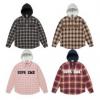 Supreme FW26 Appliqué Hooded Flannel Shirt SUPWT072 シュプリームブランドスーパーコピー 長袖シャツ ブルゾン ジャケット、上着 4色可選 個性的なデザ