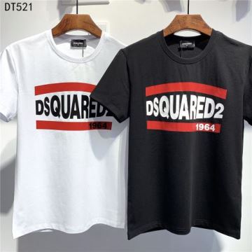 存在感のある 3色可選 ディースクエアードコピー  DSQUARED2コピー 高品質 半袖Tシャツ