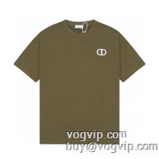 ディオール偽物ブランド新作入荷2023 歓迎なレットショップDIORブランド コピー半袖Tシャツ4色可選 