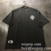 耐久性に優れ CHROME HEARTS 2024 汗を吸ってすぐ乾き 半袖Tシャツ クロムハーツ ブランド 偽物 通販 2色可選