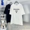 芸能人に愛用者続出 2024新作登場 プラダ PRADA 人気スーパーコピーブランド 半袖Tシャツ 2色可選