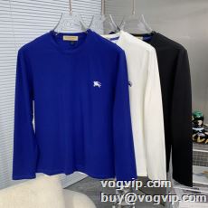 2024最新入荷 BURBERRYスーパーコピー 着回し度抜群 長袖Tシャツ 3色可選 シックスタイルに活躍