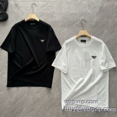 アルマーニ ブランドコピー 2025新商品！ 半袖Tシャツ 2色可選 最安値に挑戦