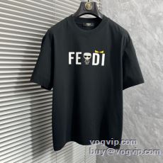 2年以上連続１位獲得 フェンディ ブランドコピー 2025数量限定格安 半袖Tシャツ 3色可選