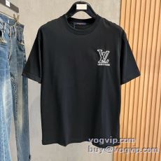 高級感ある ルイ ヴィトン LOUIS VUITTON コピーブランド 半袖Tシャツ 2色可選 LV325 2025爆買い新作