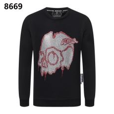 PHILIPP PLEINコピーブランド 2025品質保証大人気 フィリッププレイン WTPP051 ダイヤ付き プルオーバーパーカー