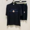 コスパ最高のプライス 上下セット 半袖Tシャツ  2026高級品 通販 モンクレールブランド 偽物 通販 NXZMO139 2色可選