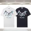 コーデ 知的なムードを演出 プラダ PRADA偽物ブランド NXZPR085 半袖Tシャツ 2色可選 2026数量限定格安
