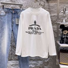 上品な輝きを放つ形 プラダ ブランドコピー CTSPR023 長袖Tシャツ 2色可選 2026驚きの破格値安い